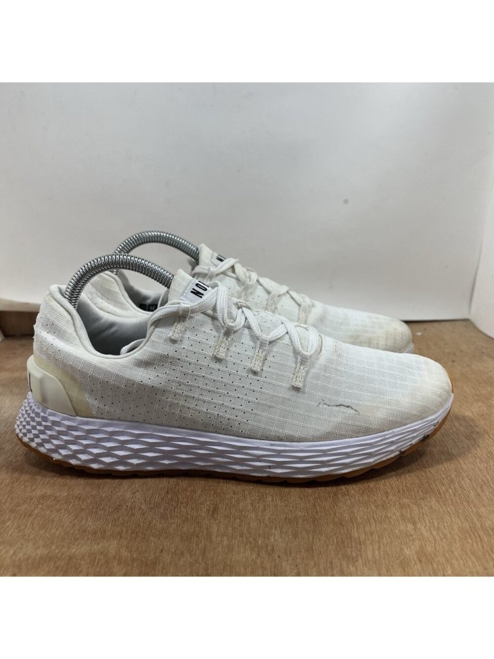 NO BULL Women Size 8.5 White SuperFabric Trainers Running Shoes